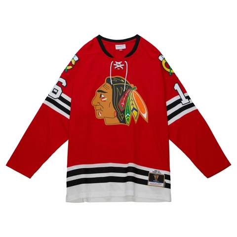 Chicago Blackhawks Bobby Hull #16 Mitchell & Ness 1960/61 NHL Blue Line Jersey Cover