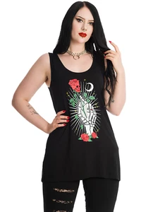 Ishtars Moon Top Banned 18 20 22 slash goth alternative skull rose gothic - Picture 1 of 3