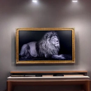 32, 43, 50, 55 inch Ornate frame for Samsung The Frame TV, Marble Gold finish - Picture 1 of 10