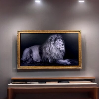 32, 43, 50, 55 inch Ornate frame for Samsung The Frame TV, Marble Gold finish - Image 1 of 4