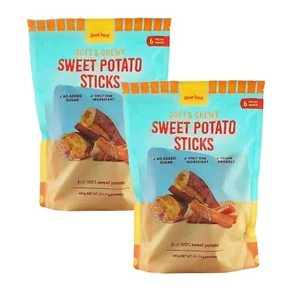 100% Sweet Potato Sticks Soft & Chewy Kids Healthy Lunch Snack Vegan 2 x 480g - Picture 1 of 7