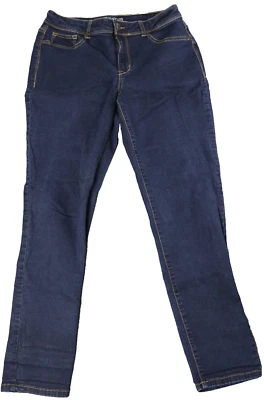 GUC Maurices Women's High Rise Dark Wash Skinny Jeans, Size: L Large Short - Image 1 of 4