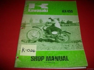 MANUAL DE SERVICIO DE MOTOCICLETA DE FÁBRICA KAWASAKI KX450 KX 450 DE COLECCIÓN #99995-450 - Imagen 1 de 1