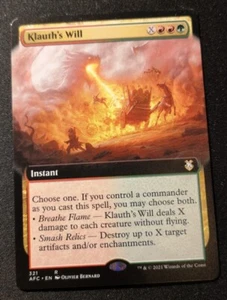 Klauth's Will - Extended Art - AFC - MTG - EN - NM - 321 - Picture 1 of 1