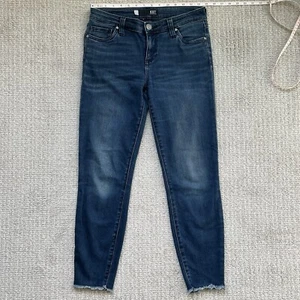 KUT from the Kloth - Connie Ankle Skinny - 4 / 28” Raw Hem Stretch Denim Jeans - Picture 1 of 19
