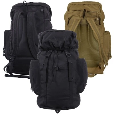 Mochila tática 45 litros - 22" coiote marrom ou preto pacote de dia para caminhada bolsa de equipamentos - Imagem 1 de 2