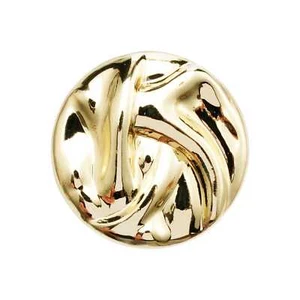 5pcs Wave Pattern Metal Buttons for Clothing & Bag Crafts Decoration 15-23mm - Picture 1 of 6