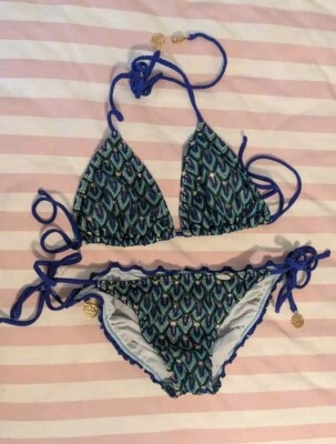 Conjunto de biquíni Luli Fama Blue Kiss parte superior média - Imagem 1 de 4