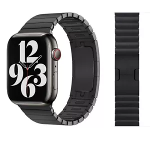 Original Apple Watch Edelstahl Schwarz Gliederarmband 42mm 44mm 45mm Defekt - Bild 1 von 14