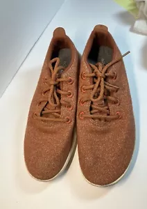 Allbirds Mens Wool Runners 0721 NV1 Rust Orange Casual Shoes Sneakers Size 11 - Picture 1 of 9