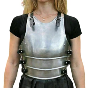 Medieval Knight Lady Armor Breastplate Chest Armor Gothic LARP Cosplay Costume - Picture 1 of 3