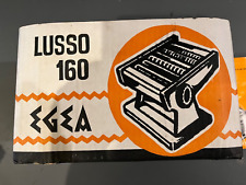 Vintage EGEA Lusso 160 PASTA MAKER - Made In Italy - Includes directions and Box
