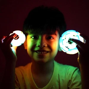 136 Magnets Fidget Spinner Glow 3 in 1 Toy Transformable Infinity Puzzle Cube - Picture 1 of 8