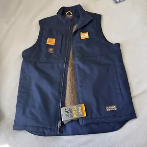 Ariat Rebar Weste Herren Large Tall Duracanvas Sherpa Fleece gefüttert Workwear Neu - Bild 1 von 12