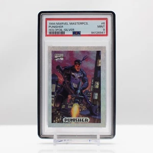 Marvel Masterpieces 1994 Punisher #6 Silver Holo Foil FLEER - PSA 9 Mint - Picture 1 of 4