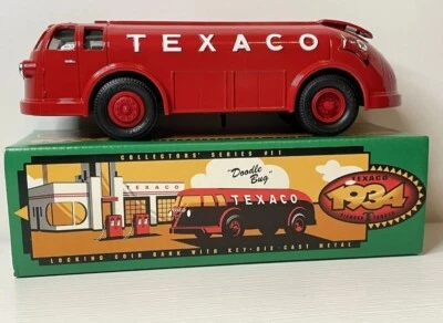 ERTL 1934 Texaco Diamond T Tanker Doodle Bug Die-cast Coin Bank Toy 1994 B195 Foto 1 de 4