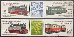 Germany DDR 1984 SG E2576-2579 Narrow Gauge Railways Set of 4 MNH - Picture 1 of 1