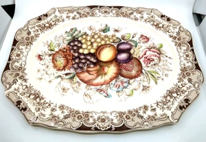 Johnson Brothers England Serving Platter Windsor Ware Harvest 20" Oval - Picture 1 of 4