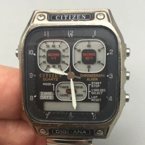 Citizen Jet Boy Watch Men Robot Face Digital Analog BROKEN FOR PARTS OR REPAIR - Picture 1 of 10