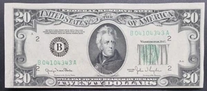 1950 Twenty Dollar Federal Reserve Note $20 Bill UNCIRCULATED #82869 - Picture 1 of 2