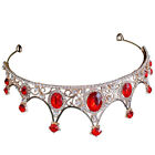 Rhinestone Tiaras for Women Wedding Headpiece Red-DI