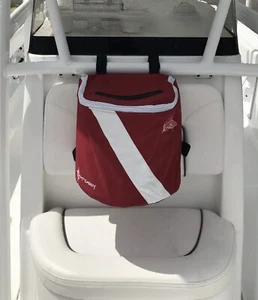 Boat Trash Can Boat Trash Receptacle Boat Caddy DIVER DOWN RED - Marine NEW - Picture 1 of 7