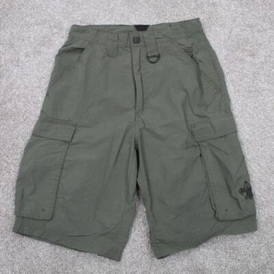 Boys Scouts of America Shorts Mens XS Green Cargo Pocket Lightweight Nylon - Image 1 of 4