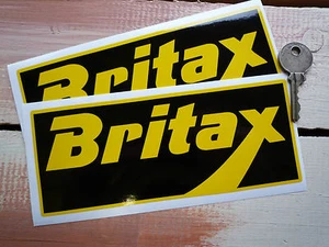 BRITAX Race Car STICKERS 6.5" Pair Rally Lotus Cortina DTV Vauxhall Capri F1 - Picture 1 of 1