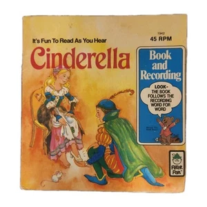 Rare and Antique Cinderella Read-Along Book Record Set Peter Pan Industries - Imagen 1 de 6