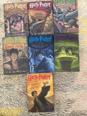 Harry Potter Complete Hardcover Set Books 1-7 First American Edition Rowling - Image 1 of 4