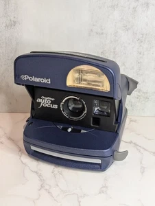 Vintage Polaroid Blue One Step 600 Autofocus Film Camera Untested No Handle - Picture 1 of 8