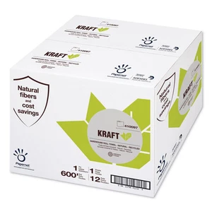 Papernet 410097 7.8" x 600' Kraft Tech Hardwound Roll Towel - Brown (12/CT) New - Picture 1 of 1