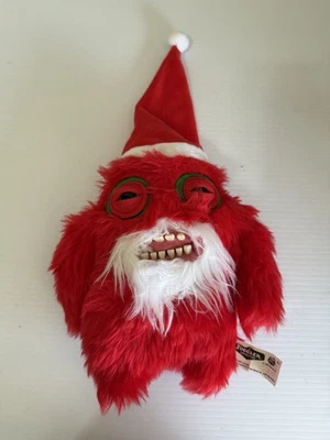 New Fuggler Festive Fuggs Edition #151 Funny Ugly Monster Santa Christmas Red 9" - Image 1 of 4