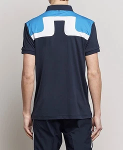 J.Lindeberg Jeff Regular Fit Polo Golf Shirt Size XL Navy Blue - Picture 1 of 12
