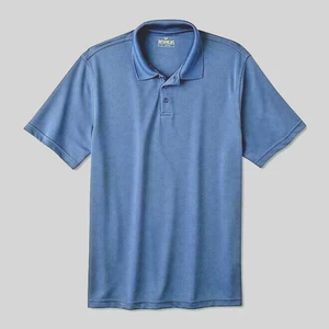 Men's Big & Tall Polo Shirt Size 2XLT Blue Wicking Outdoor Life NEW - Picture 1 of 1