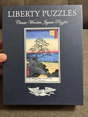 Puzzle Liberty in legno 622 pezzi, pino da appendere all'armatura, Ando Hiroshige, completo - Immagine 1 di 4