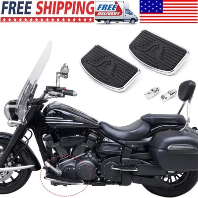 estribo trasero pasajero para Honda VTX 1800 1300 Yamaha V-STAR XVS400 650 XV250 Foto 1 de 4