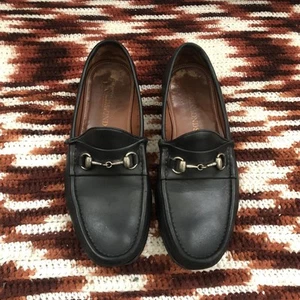 Allen Edmonds VERONA II Black Leather Italian Horsebit Dress Loafers Size 8.5 D - Picture 1 of 9
