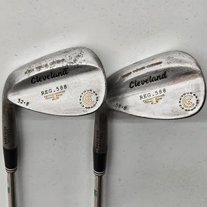 Cleveland Tour Action Reg. 588 Raw RTG Wedge Set 52° & 58° 35" Shaft Left Handed - Picture 1 of 21