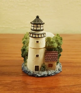 Lighthouse Mini Shaped Trinket Box Ring Jewelry Box Vintage Coastal Beach House - Imagen 1 de 7