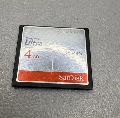 Sandisk Ultra Compact Flash Memory Card - 4GB 25MB/s (SDCFHS-004G-A46) - Image 1 of 2