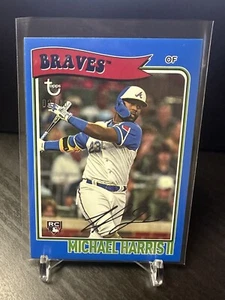 2023 Topps Brooklyn Collection BLUE #23 MICHAEL HARRIS II RC SP /40 COLOR MATCH - Picture 1 of 2