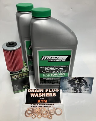 Full Synthetic Oil Change Kit for Husaberg Motorcycles 1995-2008 - Image 1 of 2