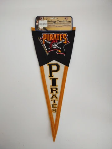 PITTSBURGH PIRATES WOOL BLEND PENNANT BY VINTAGE TRADITION BRAND NEW Cover