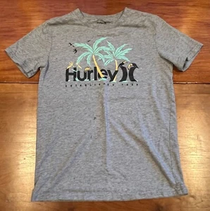 Hurley T-Shirt Boys Medium Short Sleeve Crew Neck Graphic Gray - Picture 1 of 5