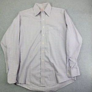 Brooks Brothers shirt Men 15 1/2 - 35 Non Iron check Dress casual traditional - Picture 1 of 10