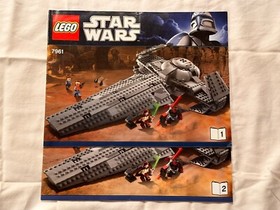ONLY instructions books 1-2 Lego 7961 Darth Maul's Sith Infiltrator Star Wars