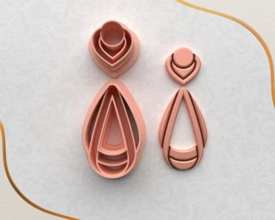 Heartfelt Whispers Polymer Clay Cutter  (5 sizes available) - Image 1 of 4