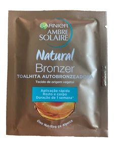 (327,05€/L) Garnier Ambre Solaire Natural Bronzer Panno Autoabbronzante Confezione da 10 - Foto 1 di 1