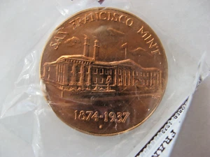 1874-1937 Old San Francisco Mint Commemorative Coin SEALED - Picture 1 of 6